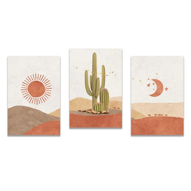 Minimalist Landscape Boho Canvas Print Wall Art