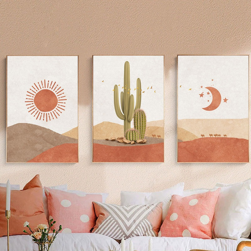 Minimalist Landscape Boho Canvas Print Wall Art