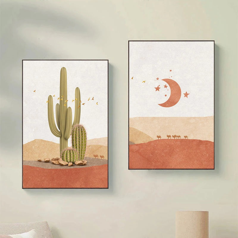 Minimalist Landscape Boho Canvas Print Wall Art