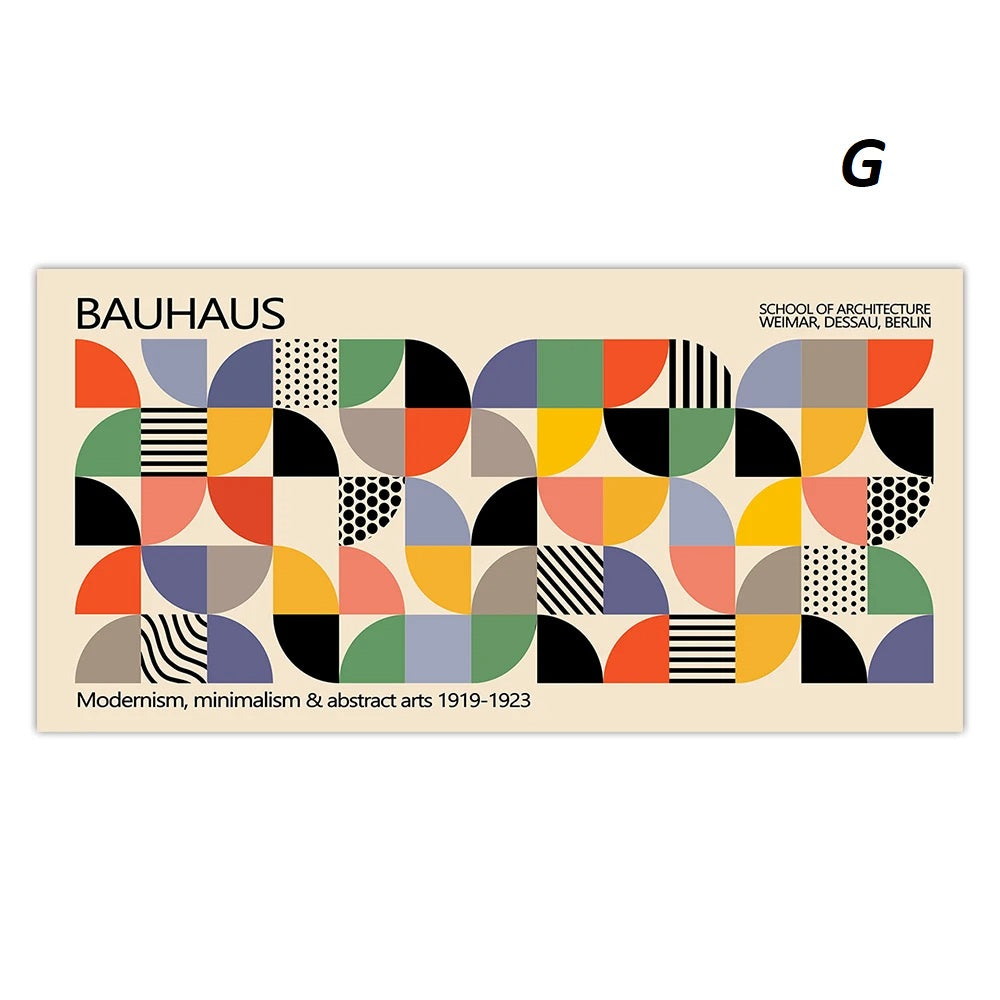 Large Matisse Bauhaus Abstract Geometric Leaves Exhibition Canvas Prints Wall Art