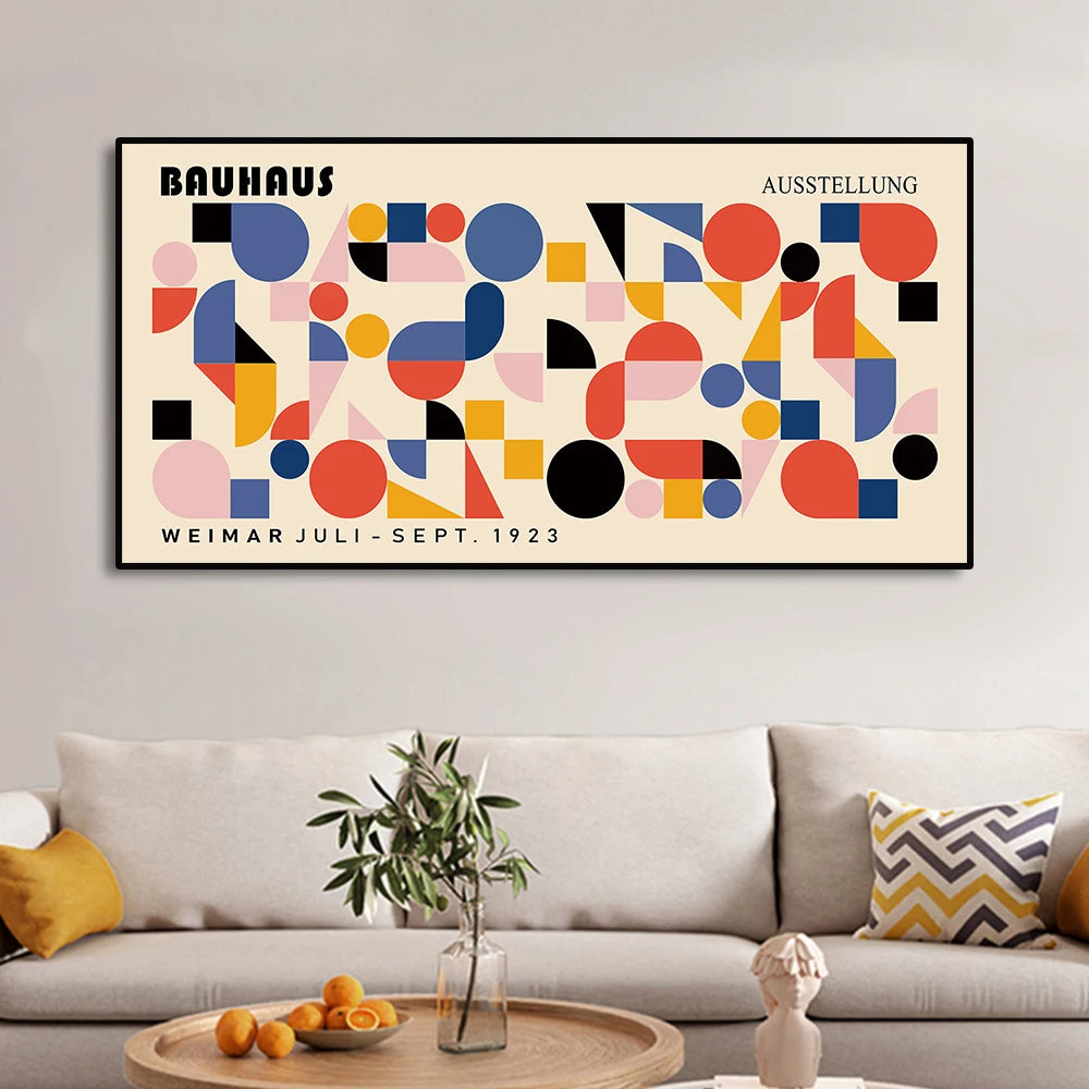 Large Matisse Bauhaus Abstract Geometric Leaves Exhibition Canvas Prints Wall Art