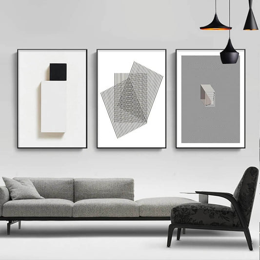 Minimalist Abstract Geometric Canvas Print