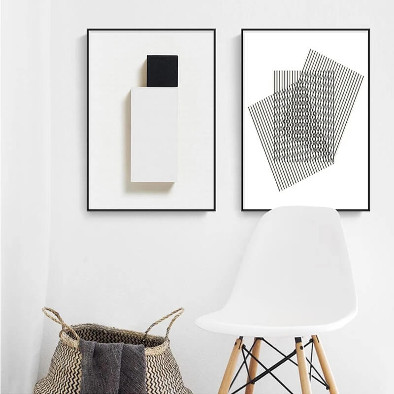Minimalist Abstract Geometric Canvas Print