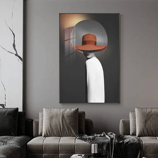 Modern Fashion Urban Woman Abstract Wall Art