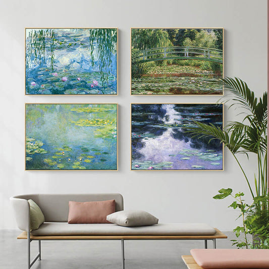 Nordic Landscape Monet Canvas Wall Art