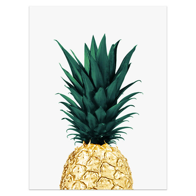 Minimalist Pineapple Fichus Life Quote Canvas Prints