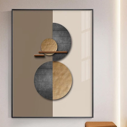 Abstract Spherical Geometric Canvas Prints