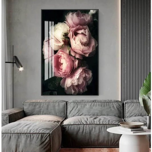 Pink and White Peonies Canvas Print