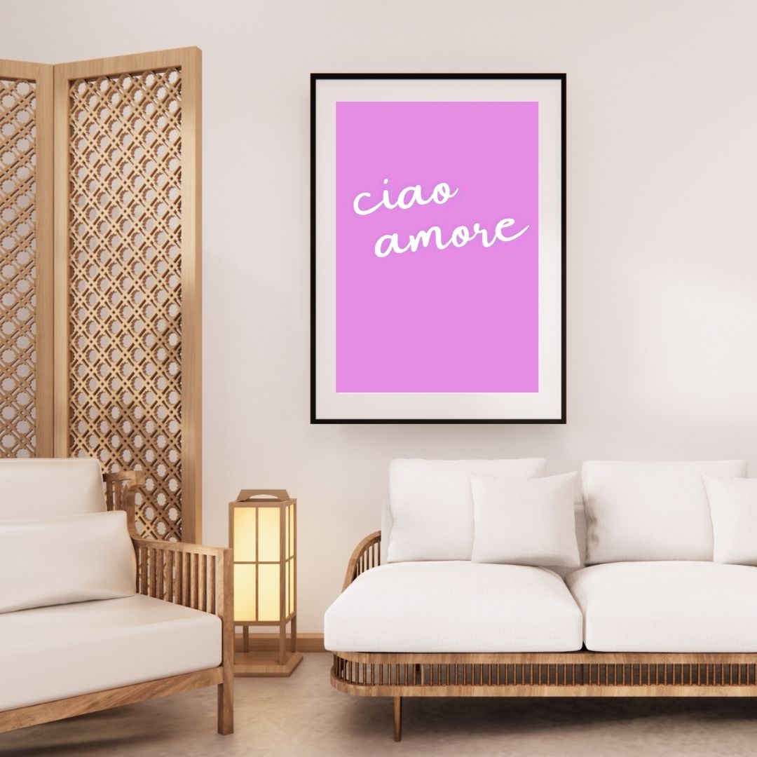 Retro Pink Martini Cocktail Minimalist Drinks Canvas Print Art