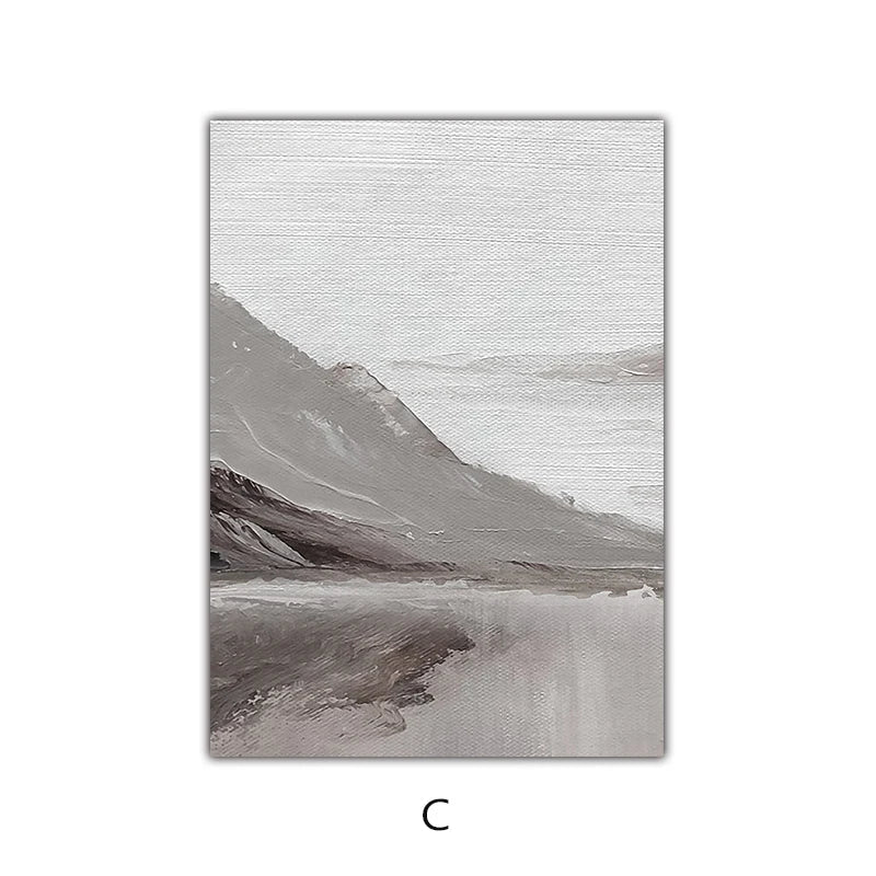Abstract Mountain Landscape Modern Wall Art Canvas Prints