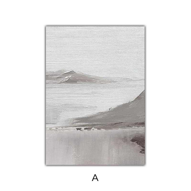 Abstract Mountain Landscape Modern Wall Art Canvas Prints