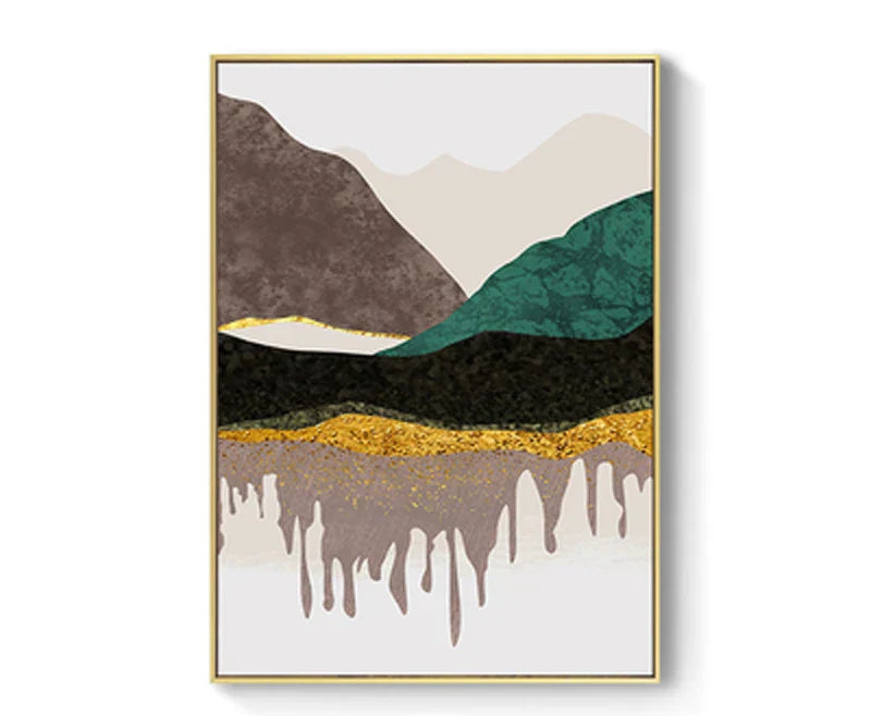Modern Mountain Landscape Wall Art Canvas Prints