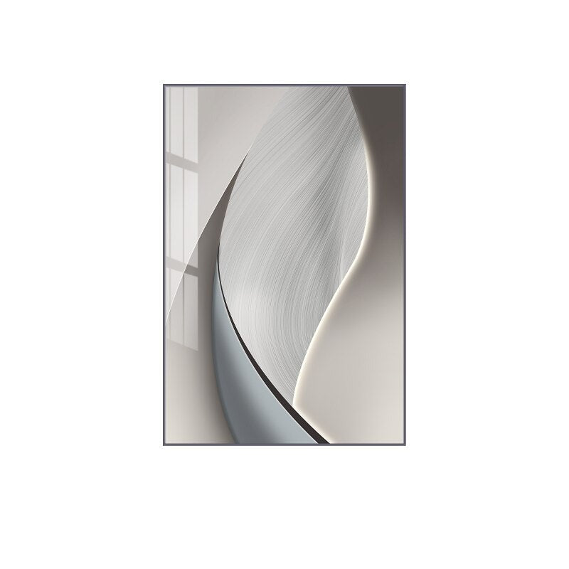 Modern Abstract Gray Beige Wall Art Canvas Prints