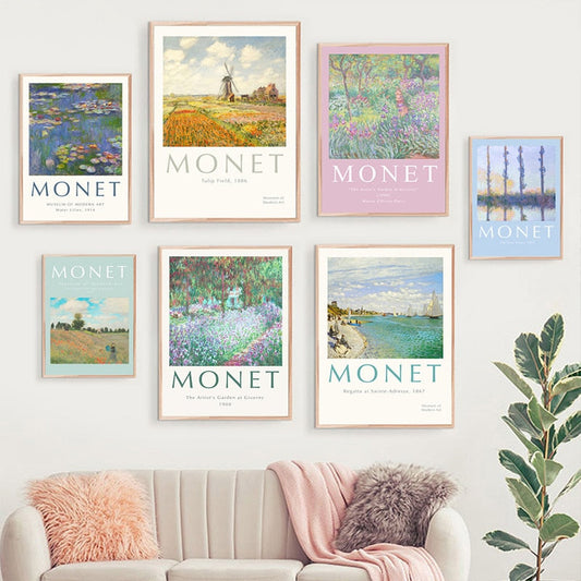 Famous Paintings Impressionist Landscape Canvas Prints