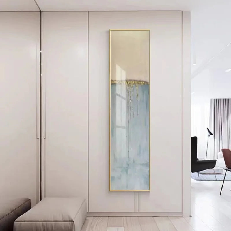 Abstract Geomorphic Vertical Strip Wall Art Canvas Prints