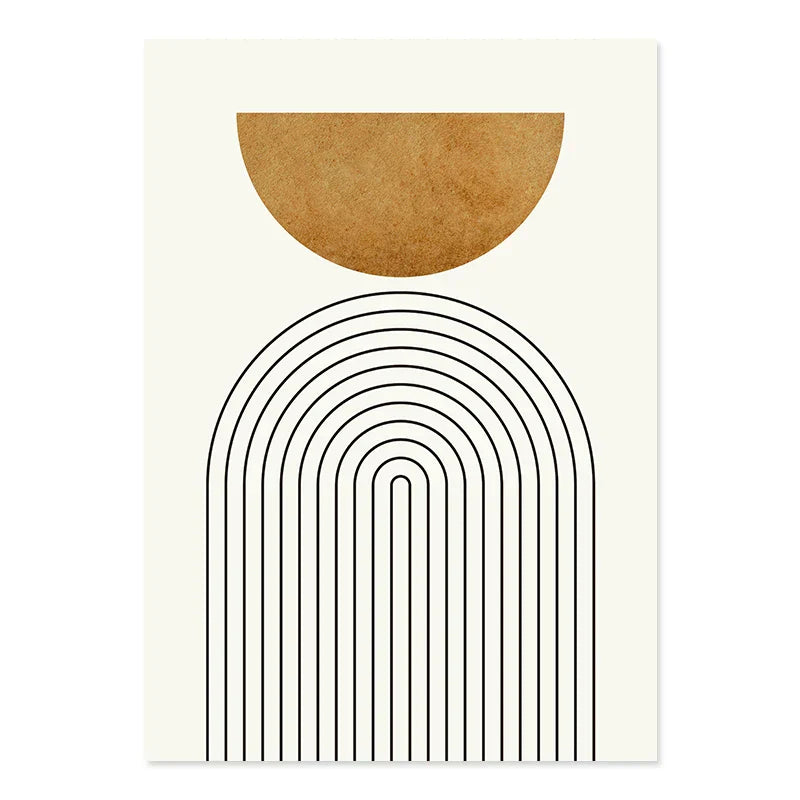 Abstract Boho Geometric Fine Art Minimalist Canvas Prints