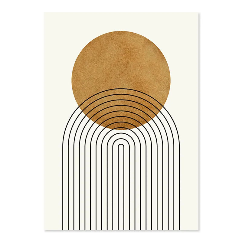 Abstract Boho Geometric Fine Art Minimalist Canvas Prints