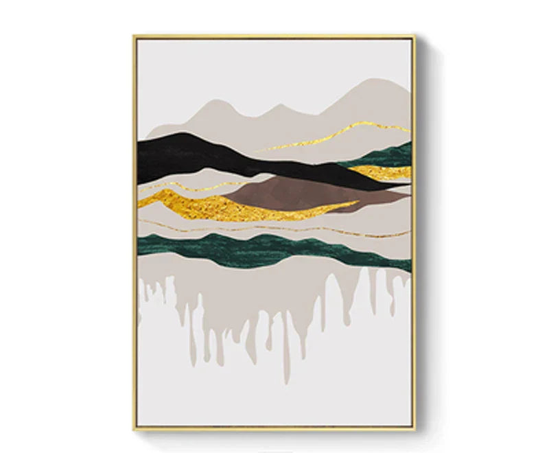 Modern Mountain Landscape Wall Art Canvas Prints