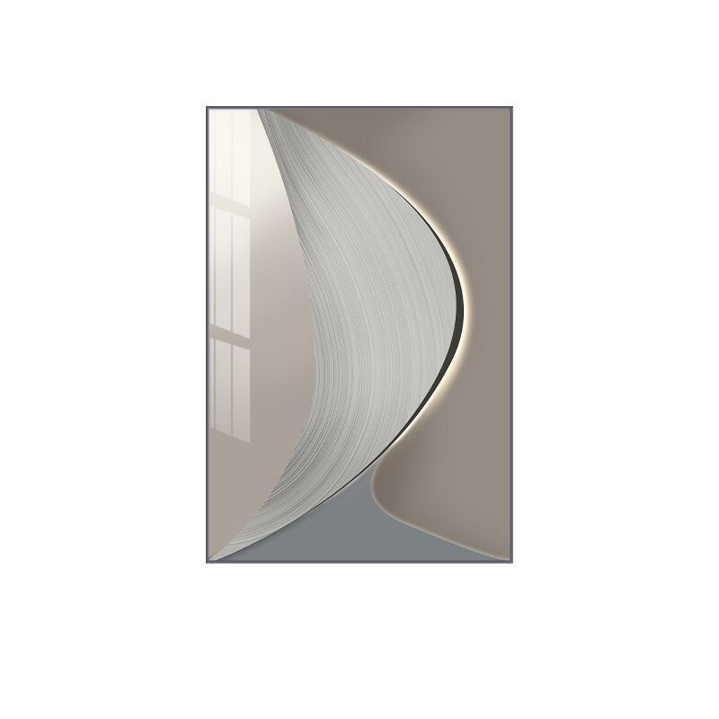 Modern Abstract Gray Beige Wall Art Canvas Prints