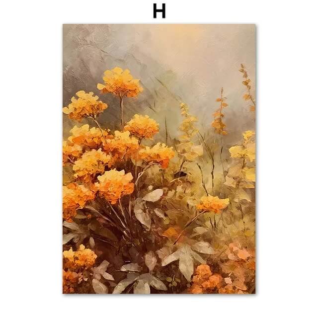 Squirrel Butterfly Pumpkin Rustic Autumn Wall Art