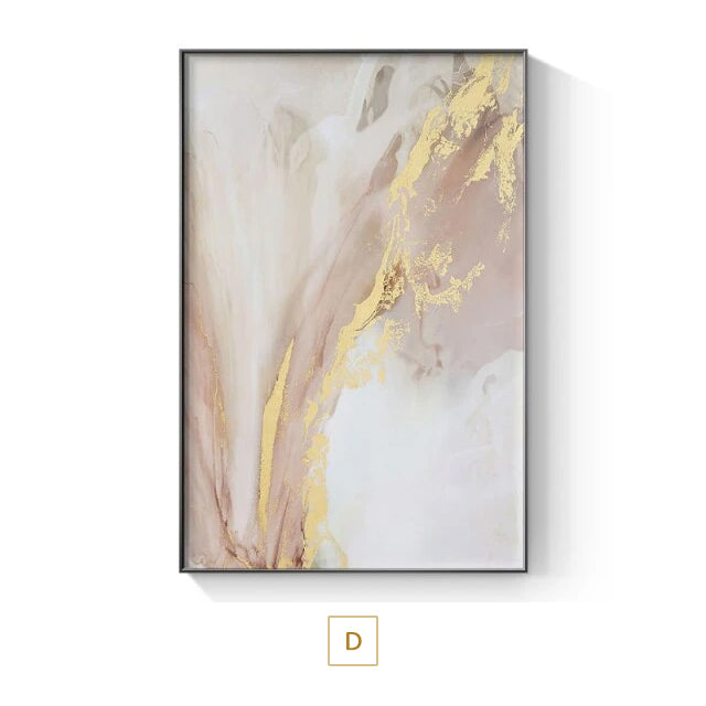 Pastel Pink Abstract Canvas Prints
