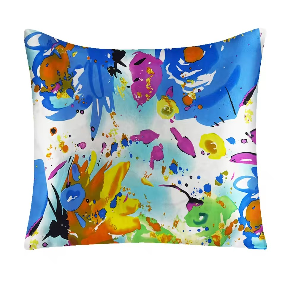 Tropical Vibes Grade 6A Mulberry Silk Cushion Cover