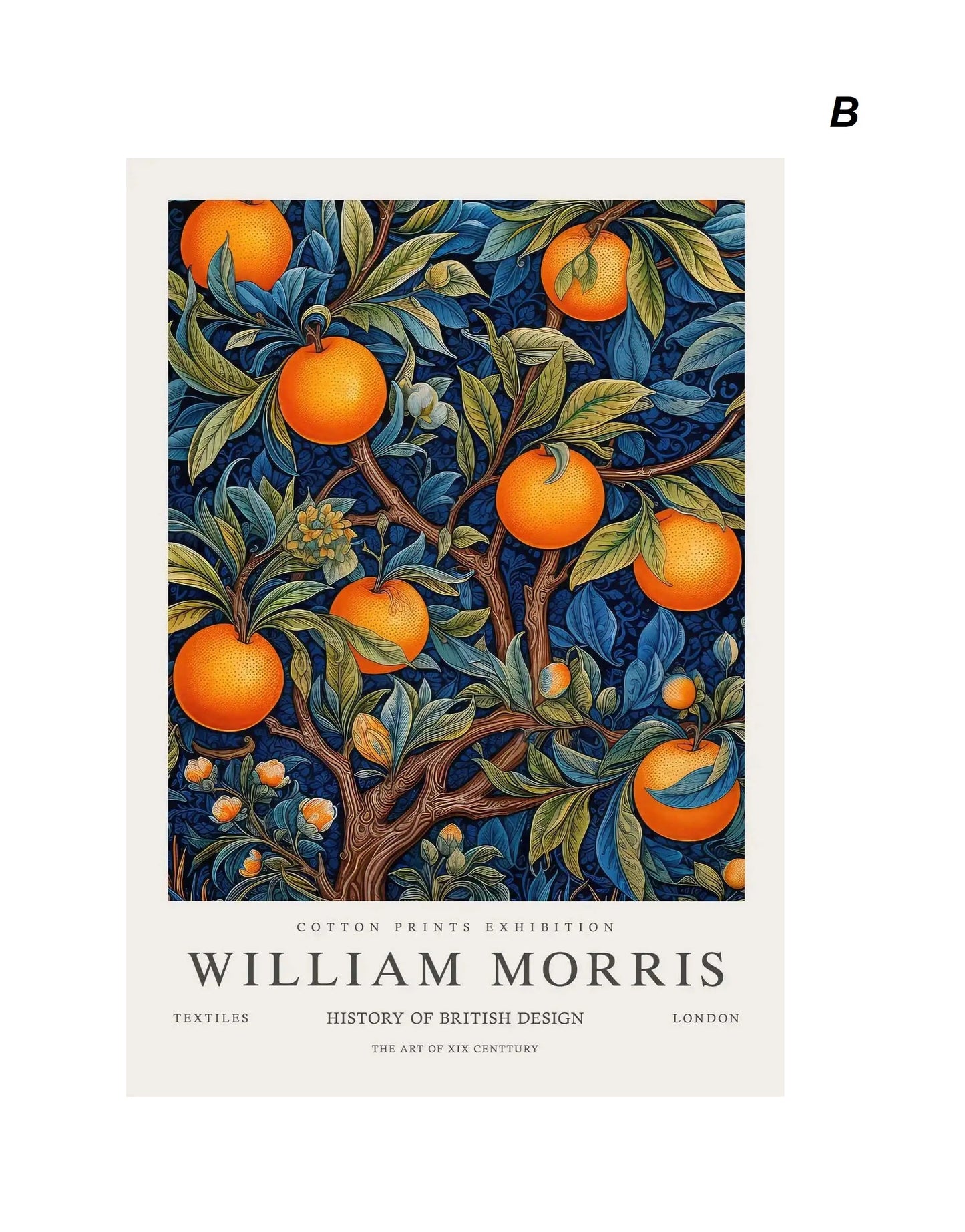 Vintage William Morris Exhibition Wall Art Butterfly Fox Deer Rabbit Canvas Prints