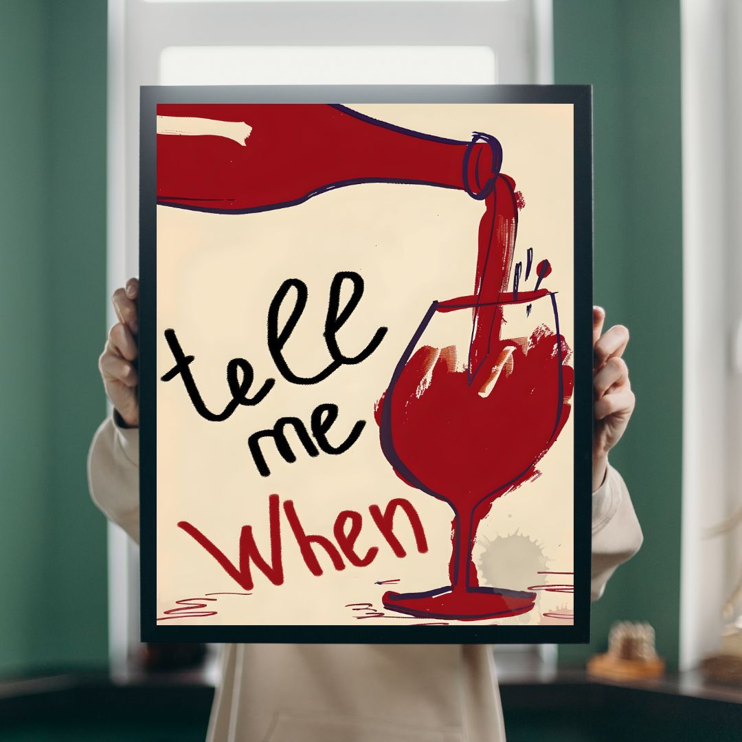 Vintage Wine Quotes Kitchen Canvas Print Wall Art