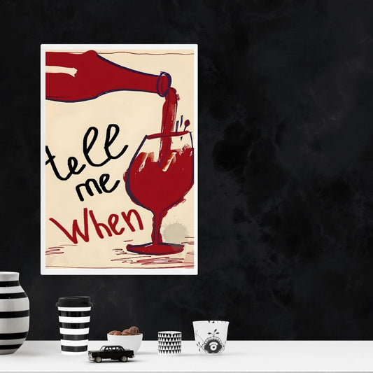 Vintage Wine Quotes Kitchen Canvas Print Wall Art