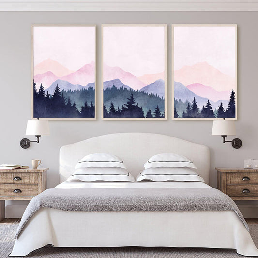 Watercolor Mountain Canvas Prints