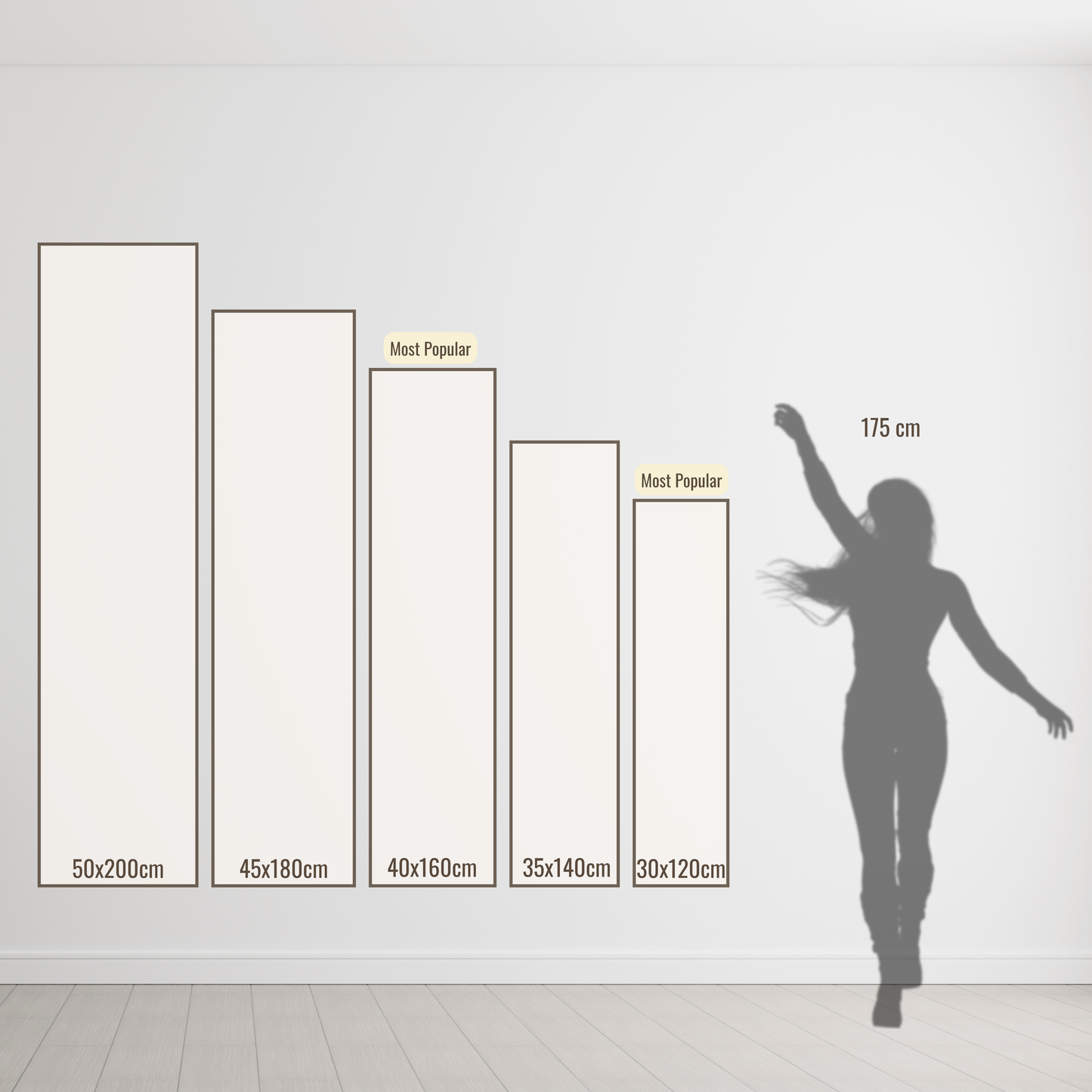 Abstract Purple Gold Vertical Slim Canvas Wall Art