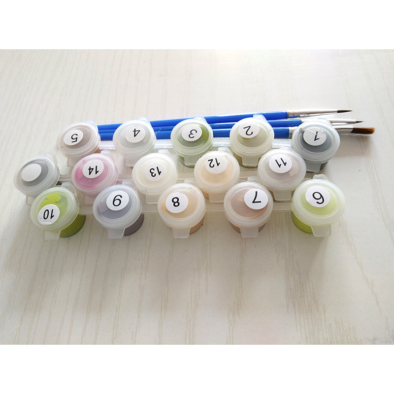 DIY Paint By Numbers - Vase with Three Sunflowers Vincent van Gogh Reproduction Painting Canvas