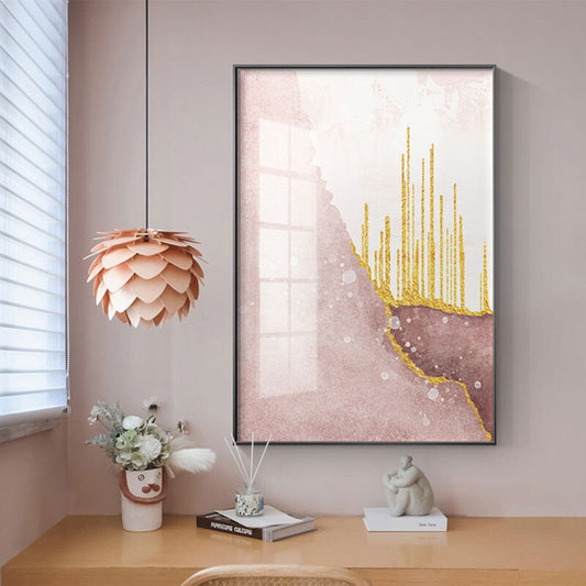 Pastel Pink Abstract Canvas Prints