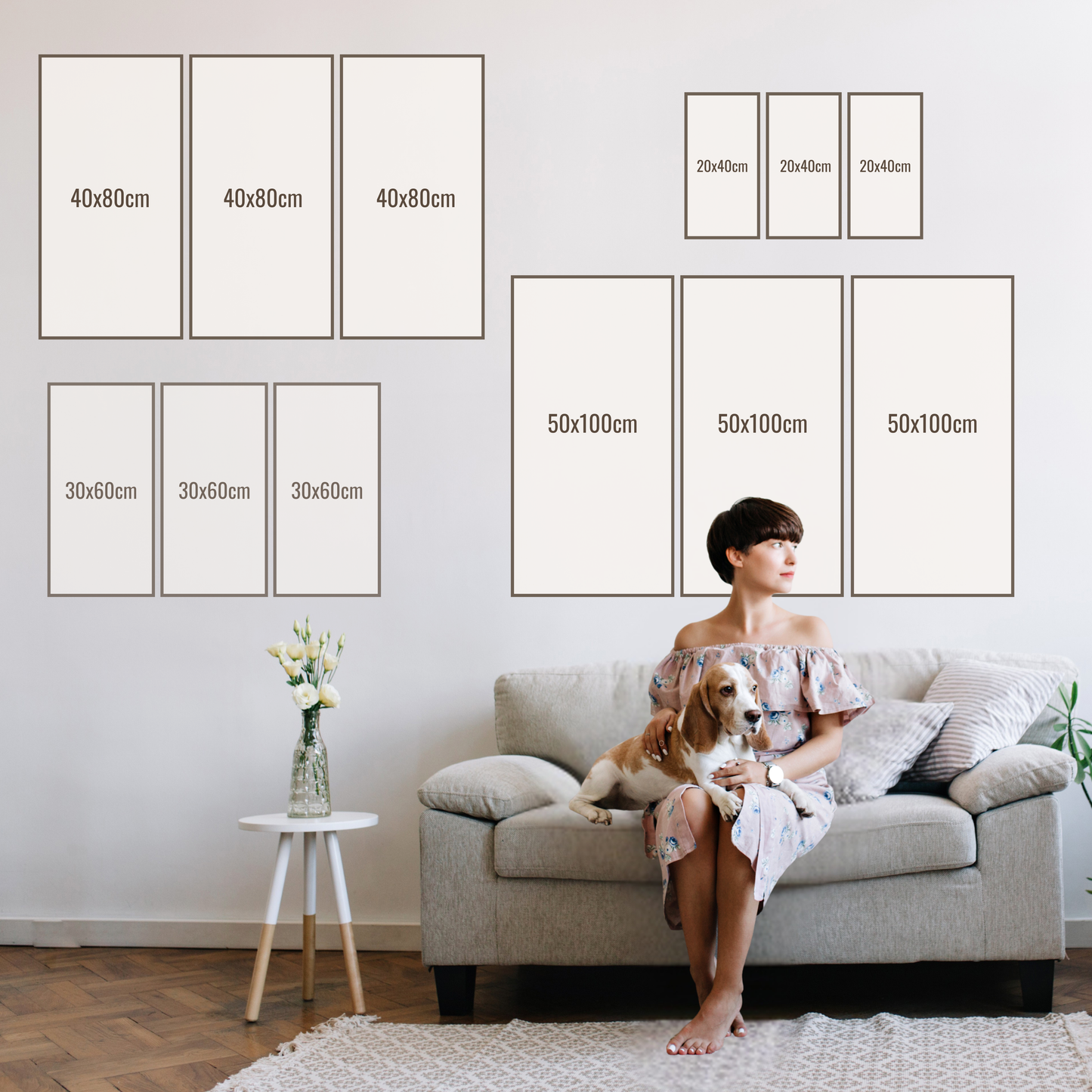 3 Panel Blue World Map Canvas Art