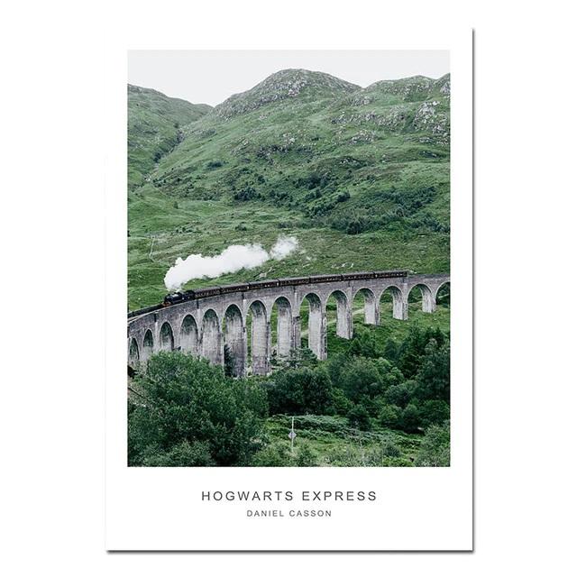 Scandinavian Hogwarts Express Canvas Print