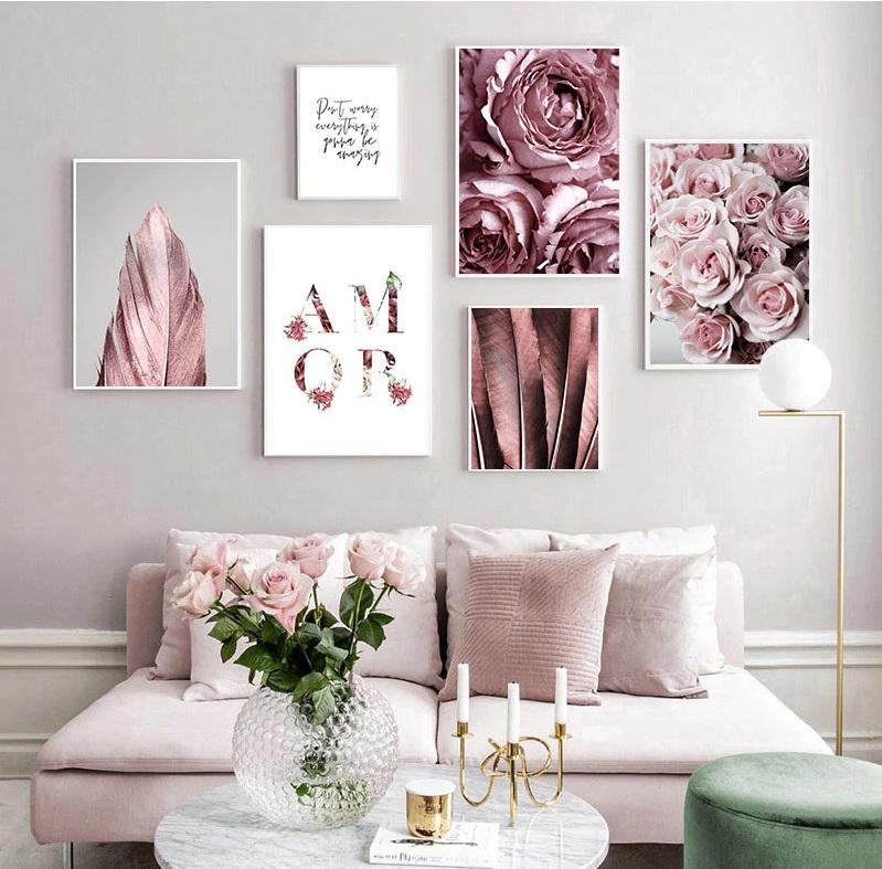 Pink Dreams Feather Canvas Print