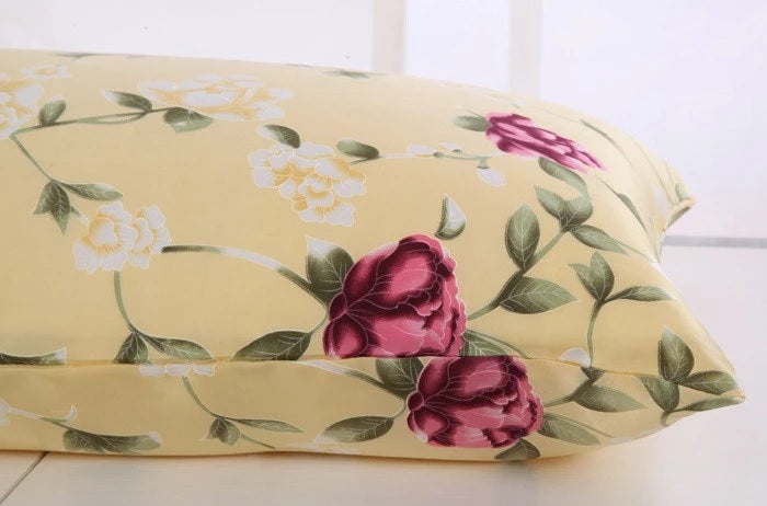 Beige Rose Mulberry Silk Pillowcase