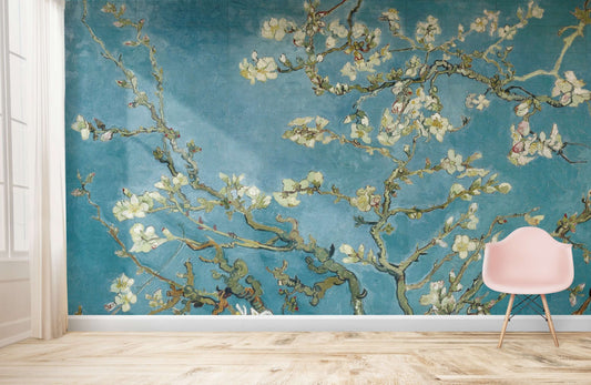 Almond Blossoms Mural Wallpaper (SqM)