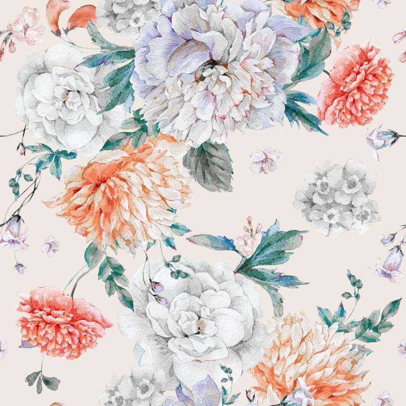 Blush Peonies Bouquet Mural Wallpaper (SqM)