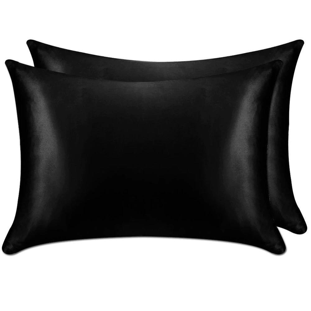 Black Mulberry Silk Pillowcase