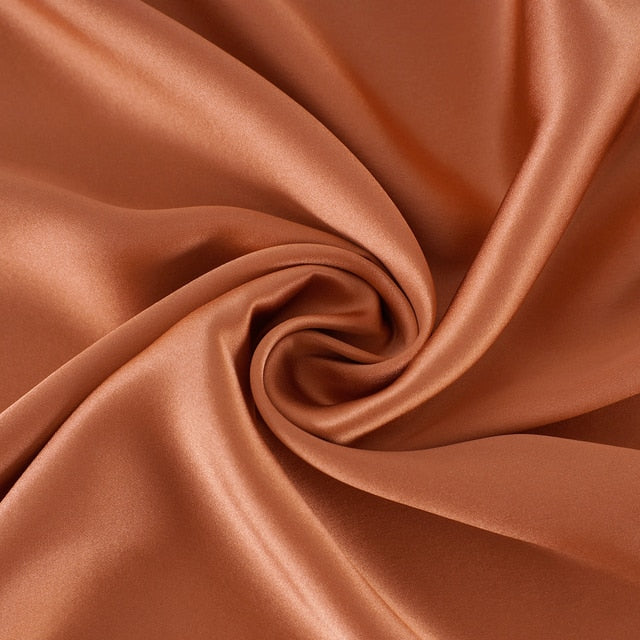Orange Natural Mulberry Silk Pillowcase