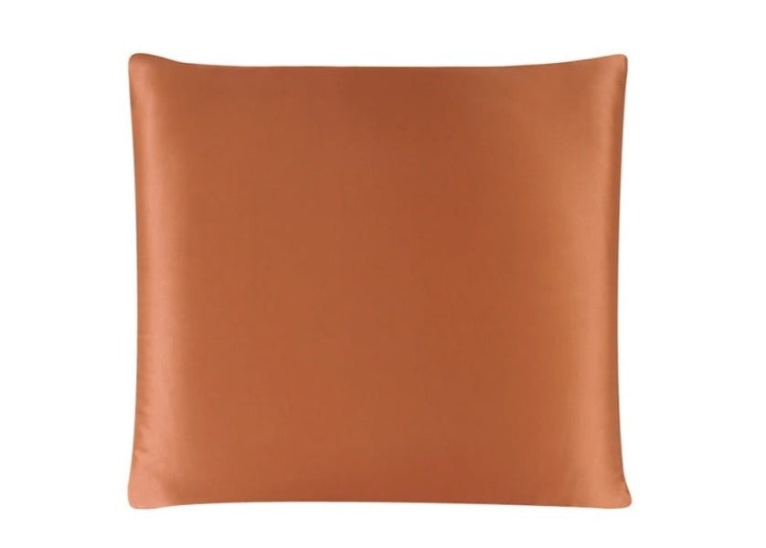 Orange Natural Silk Cushion Cover