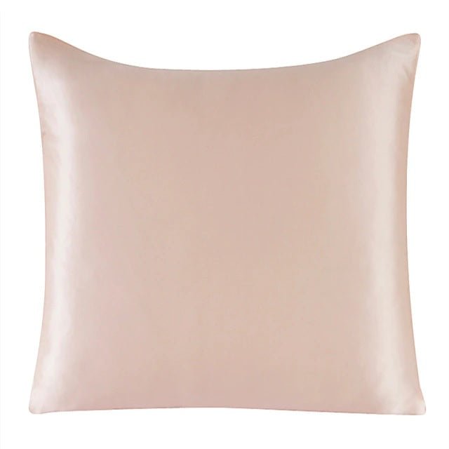 Pink Natural Silk Cushion Cover