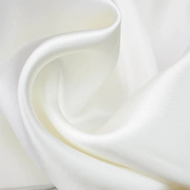 Snow White Natural Silk Cushion Cover