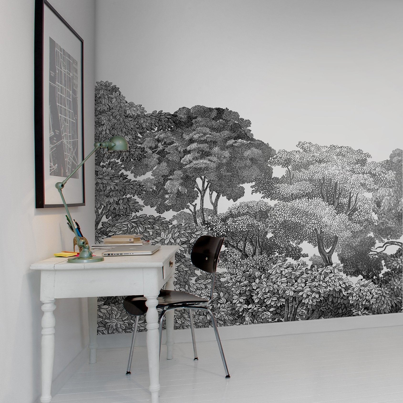 Jass London Black & White Minimalist Mural Wallpaper