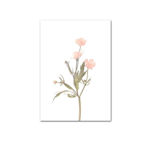 Buttercup Nordic Wild Flowers Canvas Print