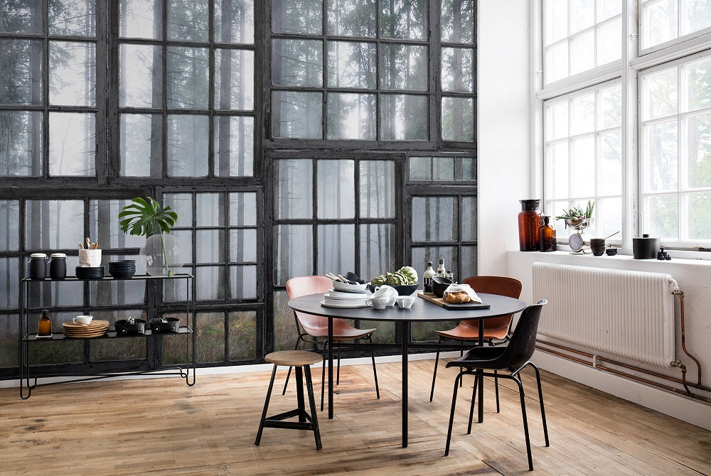 Cabin Forest View Mural Wallpaper (SqM)