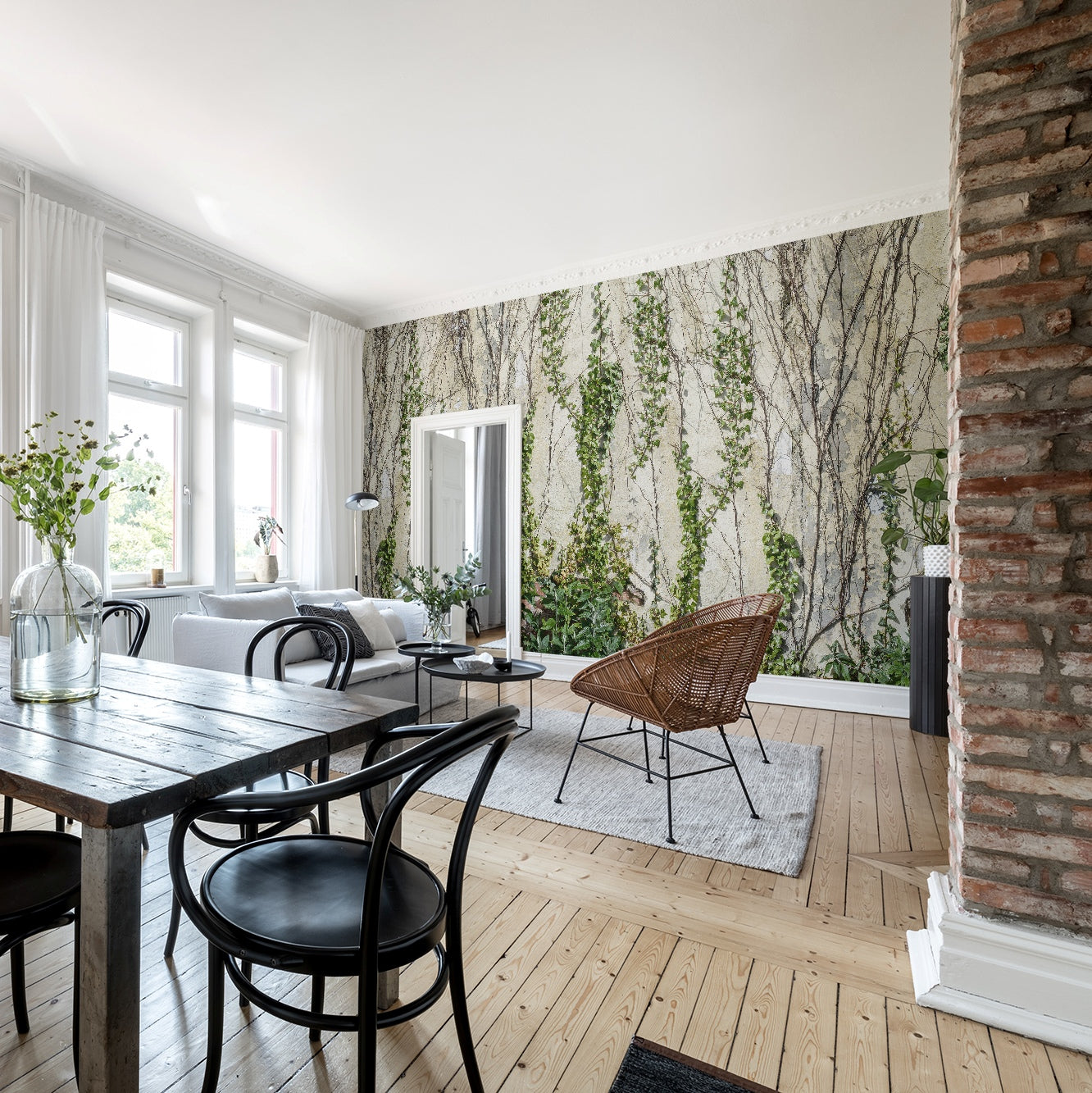 Climbing Ivy Mural Wallpaper (SqM)