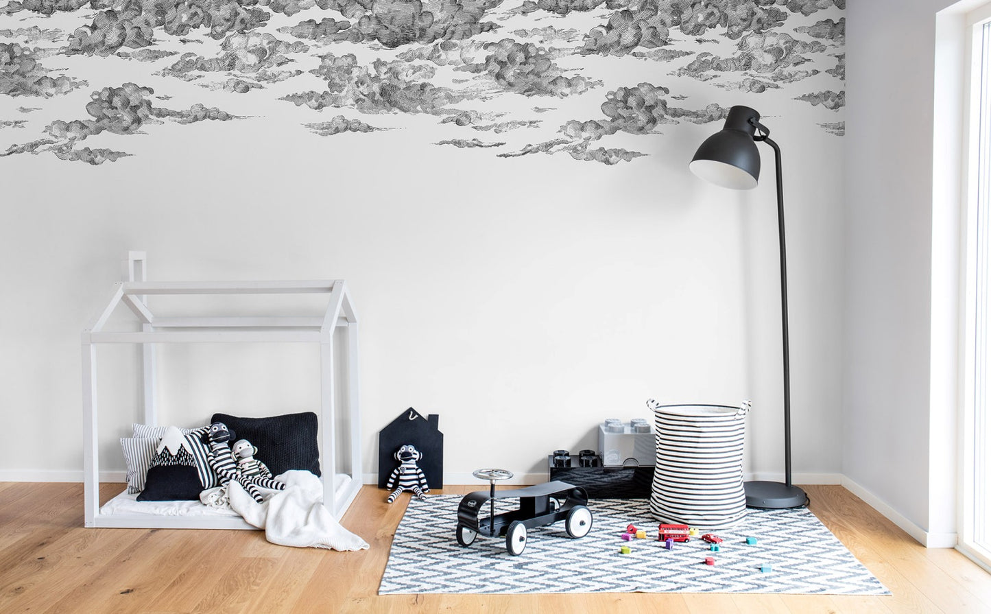 Cotton Black Skies Mural Wallpaper (SqM)