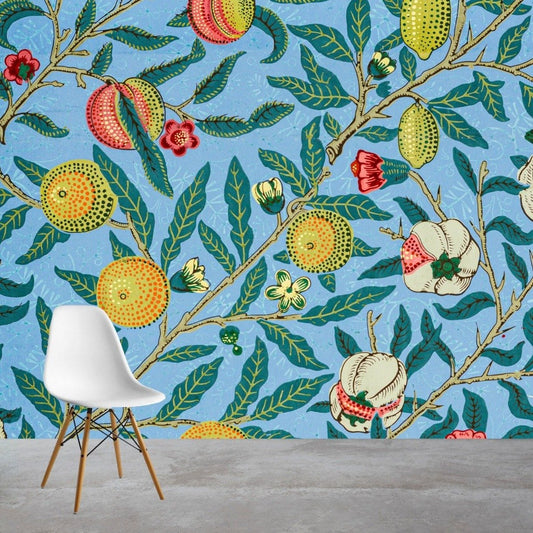Pomegranate Four Fruits Mural Wallpaper (SqM)